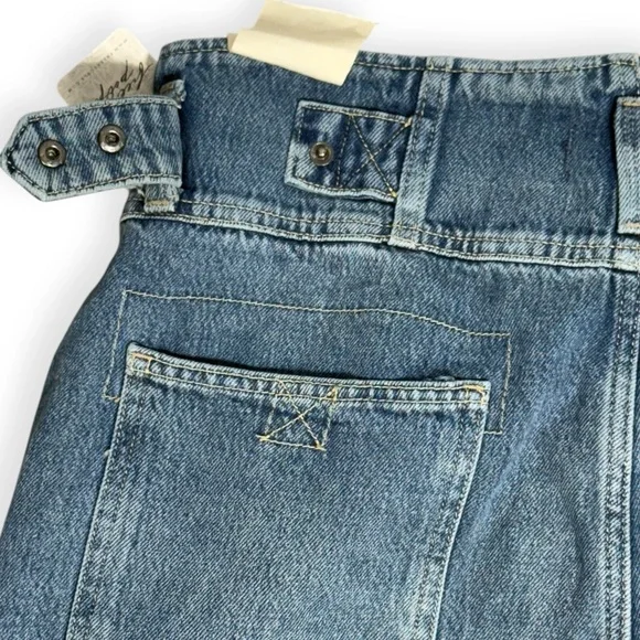 Free People We The Free Super Sweeper Wide Leg Jeans In The West Wash Size Med - Picture 6 of 14
